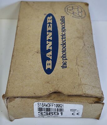 Banner Engineering S18AW3FF100Q1 33691 Photoelectric Proximity Sensor