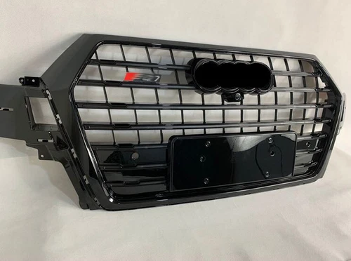 For Audi Q7 2016 2017 2018 2019 Front Bumper Grille SQ7 Style Grill Black Strip - Picture 5 of 6