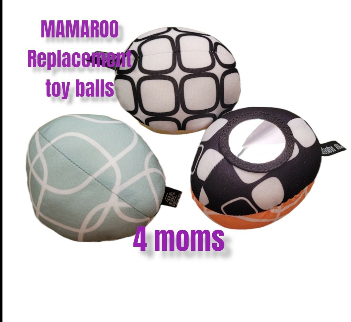 SET OF BALLS 4MOMS MAMAROO4 REPLACEMENT TOY BALLS ONLY