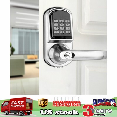 Electronic Code Digital Keyless Keypad Security Entry Door Lock Knob Left Hand