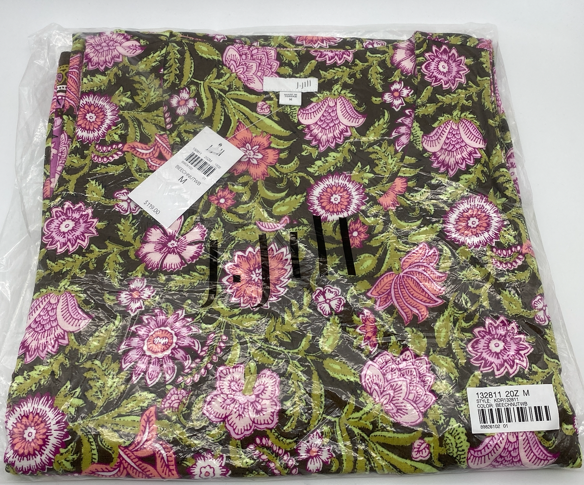 Dプライス J.Jill ~ M ~ NEW Very Pretty Floral Knit Maxi Dress ~ NWT(1S5) | eBay