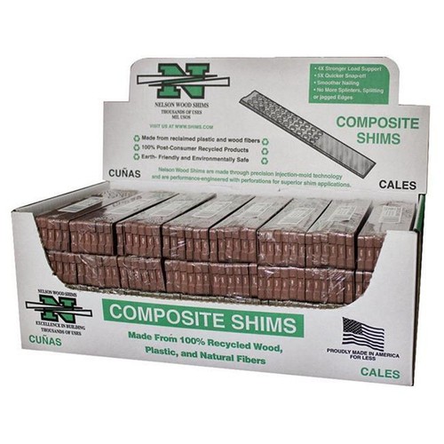 Airmark WC8-12-32-78L 8 in. Composite Shims - Brown- pack of 32 - 第 1/1 張圖片