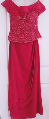 raspberry mother of the bride dress