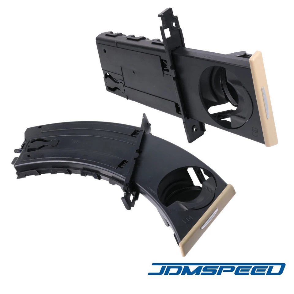 Par portavasos delantero izquierdo derecho beige para BMW 325i 330i 335i 328i M3 Foto 2 de 4