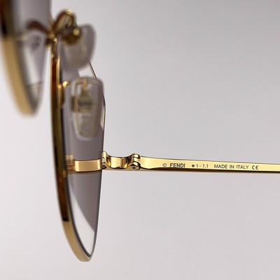 NEW Fendi FE40015U        30E Cat Eye Gold Brown Women Sunglasses Fendi Women Sunglasses Gold Brown Cat Eye FE40015U 30E NEW  main image 4