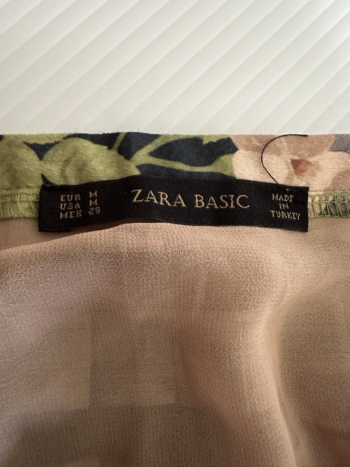 Zara Basic Skirt Pleated Mini Size Medium Multico… - image 8