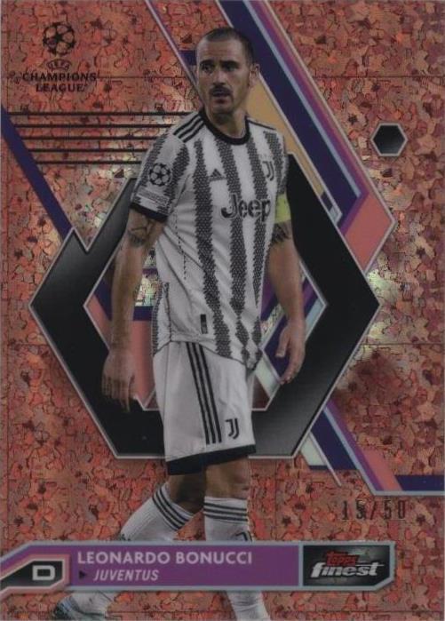Match Attax Euro 2024 Leonardo Bonucci Crystal Parallel Green Centurion Card