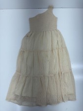 Shein One Sleeve Ivory Tank Dress Scrunch Top Womens Size Small