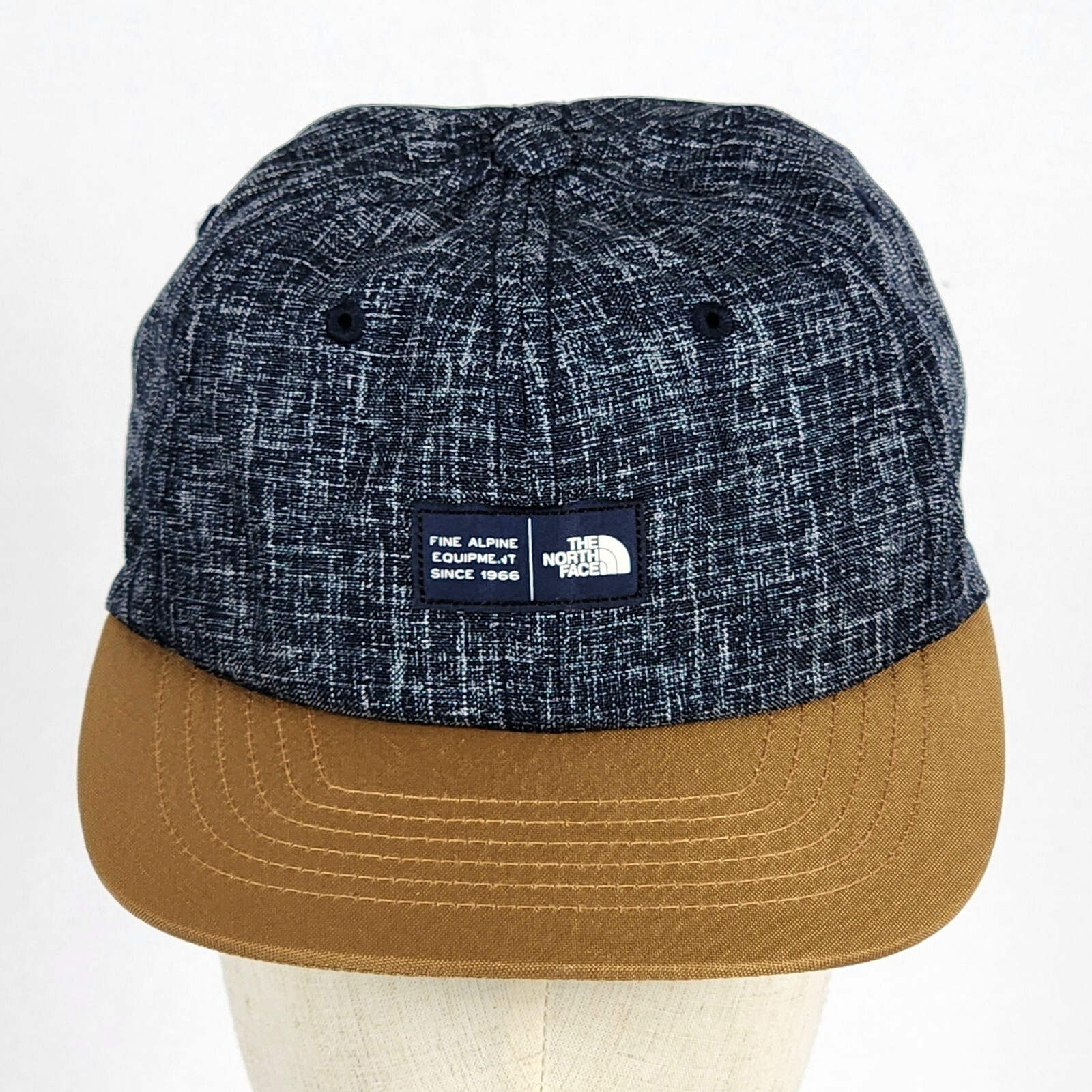The North Face EQ Unstructured Urban Navy Denim  & Tan Snapback Hat
