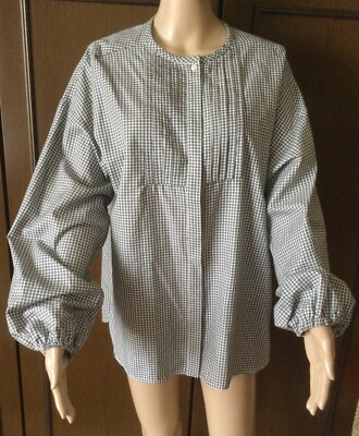 Cotton blouse Max Mara Woman, black white color, size IT 44 DE 40 US 10 GB 10