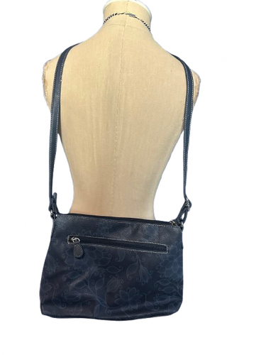 The Multi Sak Purse Blue Medium Adjustable Shoulder Bag Arm NWOT - Picture 8 of 8