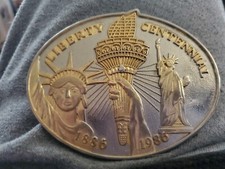 Liberty Centennial 1886-1986 Statue of Liberty Collectible Belt Buckle