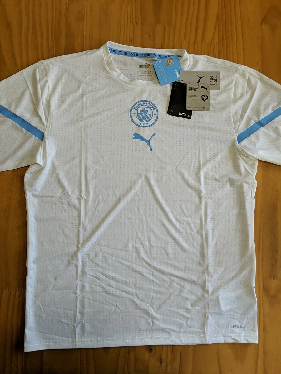 Light blue and sales white soccer jersey