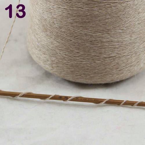 NEW Luxurious Soft 1x100g Cone Soft Pure Cashmere Hand Knitting Crochet Yarn 13 - Picture 4 of 21