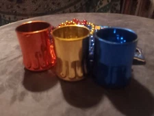  3  33" Metallic Beer Mug Beads Party Gift Set Fun Play By Rhode Island Novelt