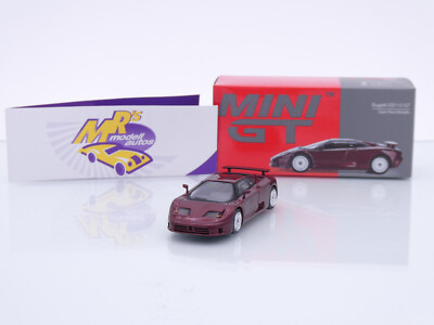 TSM MINI GT MGT00806-L # Bugatti EB110 GT LHD '' dunkelrotmetallic '' 1:64 NEUHEIT
