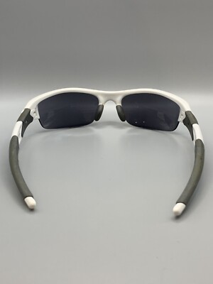 OAKLEY Flak White Black Iridium Polarized Mirrored 03-882 63 OAKLEY Flak White Black Iridium Polarized Mirrored 03-882 63