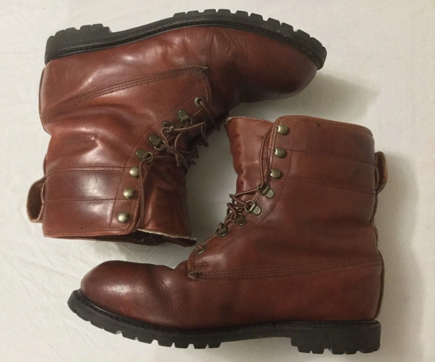 Cabela's Leather Insulated Lace Up Hunting Camping Hiking Boots Mens Size 12