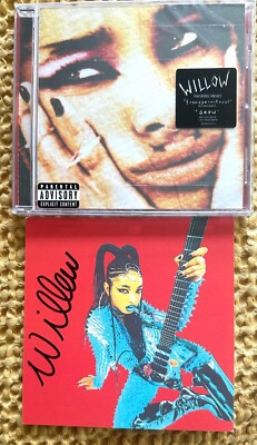 WILLOW SMITH - LATELY I FEEL EVERYTHING  CD HAND SIGNED CARD AUTOGRAPHED