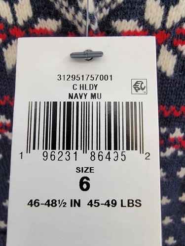 Polo Ralph Lauren Snowflake Wool Blend Cardigan Girls 6 Navy Multi Button Front - Picture 17 of 17