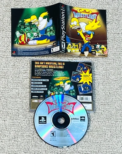 The Simpsons Wrestling - Complete PlayStation 1 PS1 Game CIB