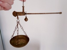 PICCOLA BILANCIA STADERA IN OTTONE VINTAGE