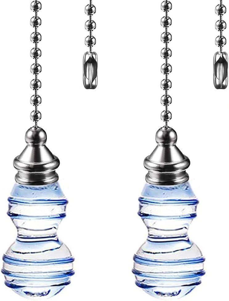 Blue Gourd-Shaped 12-Inch Ceiling Fan Chain Pull Extension-image