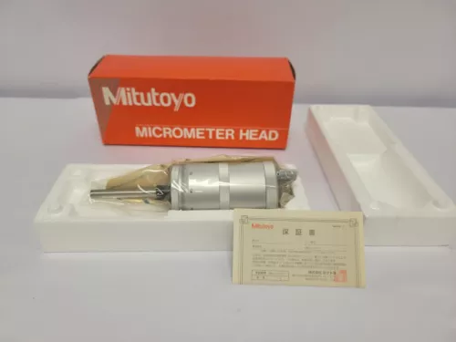 Mitutoyo 152-008U UB-50 Y Type Micrometer Head, 0-50mm, .005mm Graduation