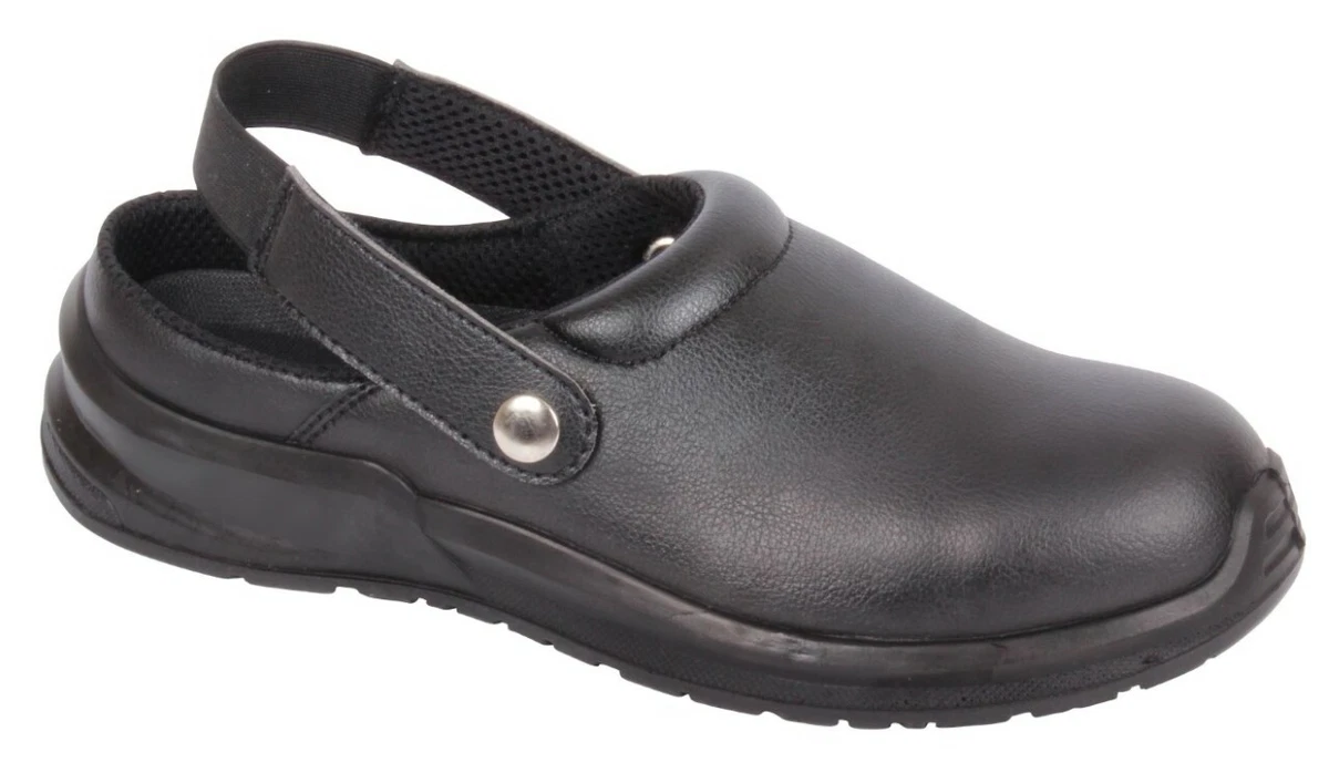 Hygiene Clogs Safety Work Shoes Food Safe Steel Toe Cap Blackrock 4 12