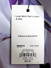 Women's Lavender Satin Short Robe, Size L, by APT 9, NEW w/Tags — photo 5
