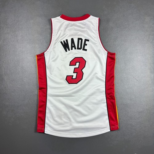 100% Authentic Dwyane Wade Mitchell & Ness 05 06 Heat Finals Jersey Size 40 M - Picture 5 of 6