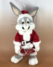 Warner Bros. BUGS BUNNY ALL I WANT FOR CHRISTMAS Bean Bag w/mint tag ’99 NOsound