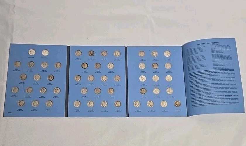 1946-1964 Complete Set of Silver Roosevelt Dimes 50 Coins See Description Roll - Image 4 of 4