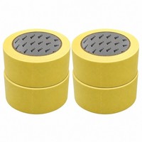 4X Kreppband Malerkrepp Abdeckband Abklebeband Malerband 48Mm X 50M Klebeband