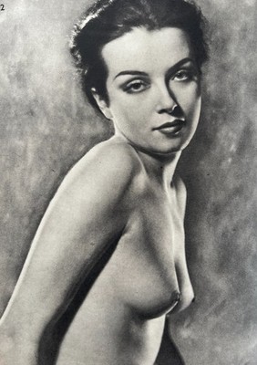 Nude study plate 2 published 1954 by John Everard 1898-1966