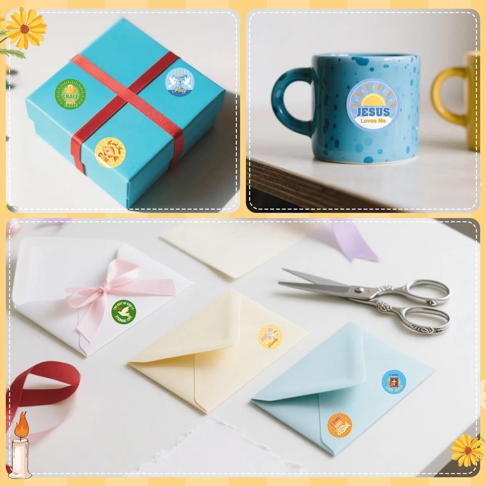 1000 PIEZAS Pegatinas Versículo Bíblico Jesús, Pegatinas Fe Cristiana para Laptop, Teléfono  Foto 4 de 4