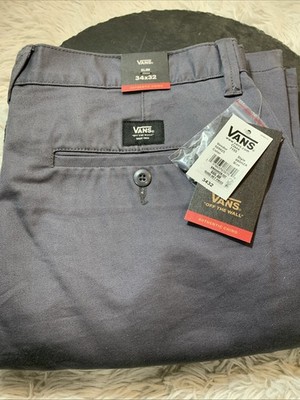 Vans Authentic Chino Pants Men's 34x32 Gray Slim Fit