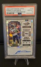 2022 Panini Contenders Optic Kenneth Walker III RC Auto Cracked Ice /22 - PSA 10
