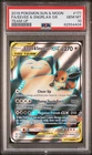 2019 POKEMON SUN & MOON TEAM UP #171 FULL ART/EEVEE & SNORLAX GX PSA 10