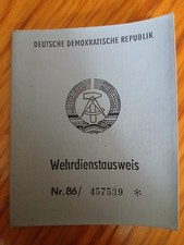 NVA Wehrdienstausweis Blanco Original
