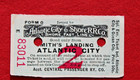 1914 Atlantic City & Shore Railroad New Jersey Railway Smith's Landing NJ Ticket — photo 2