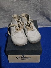 Vintage Baby Shoes Dr. Posner White High Tops with Original Laces