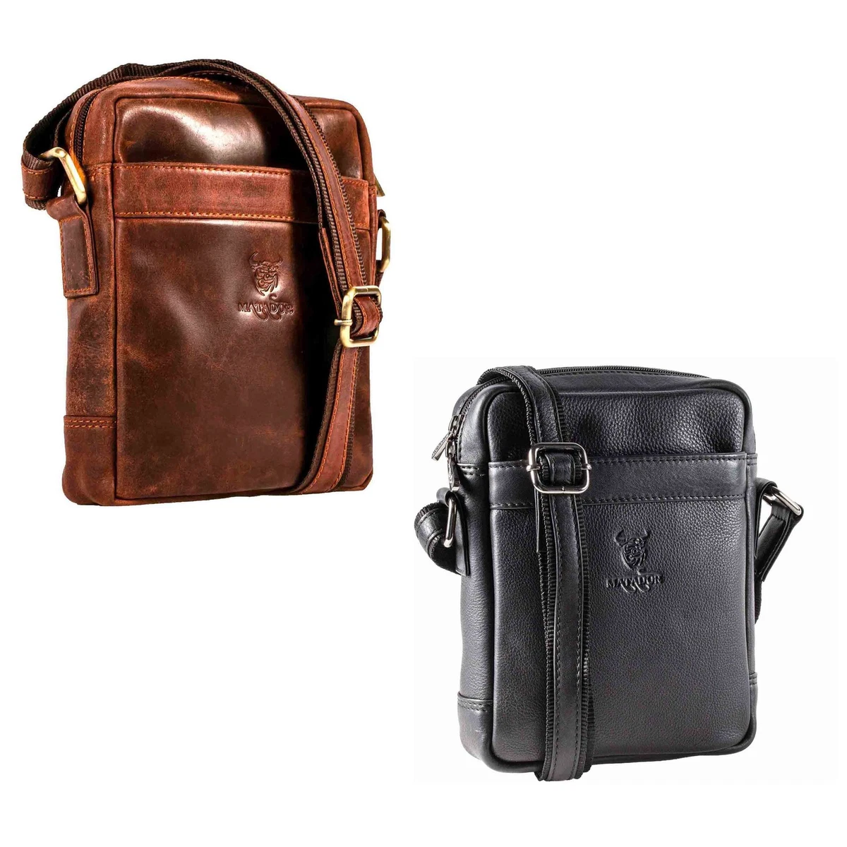 Borsa Tracolla Vintage Piccola Borsa A Tracolla Piccola In Vera Pelle Matador, Fatta A Mano, Vintage E Unisex (donna/uomo) Ferragamo Borsa