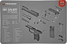Tekmat Sig Sauer P365 Gun Cleaning Mat, Black
