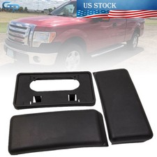 For Ford F-150 2009-2014 Front Bumper Guards Pads License Plate Frame Bracket