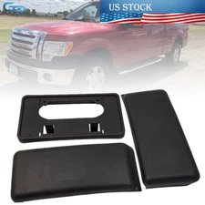 For Ford F-150 2009-2014 Front Bumper Guards Pads & License Plate Frame Bracket