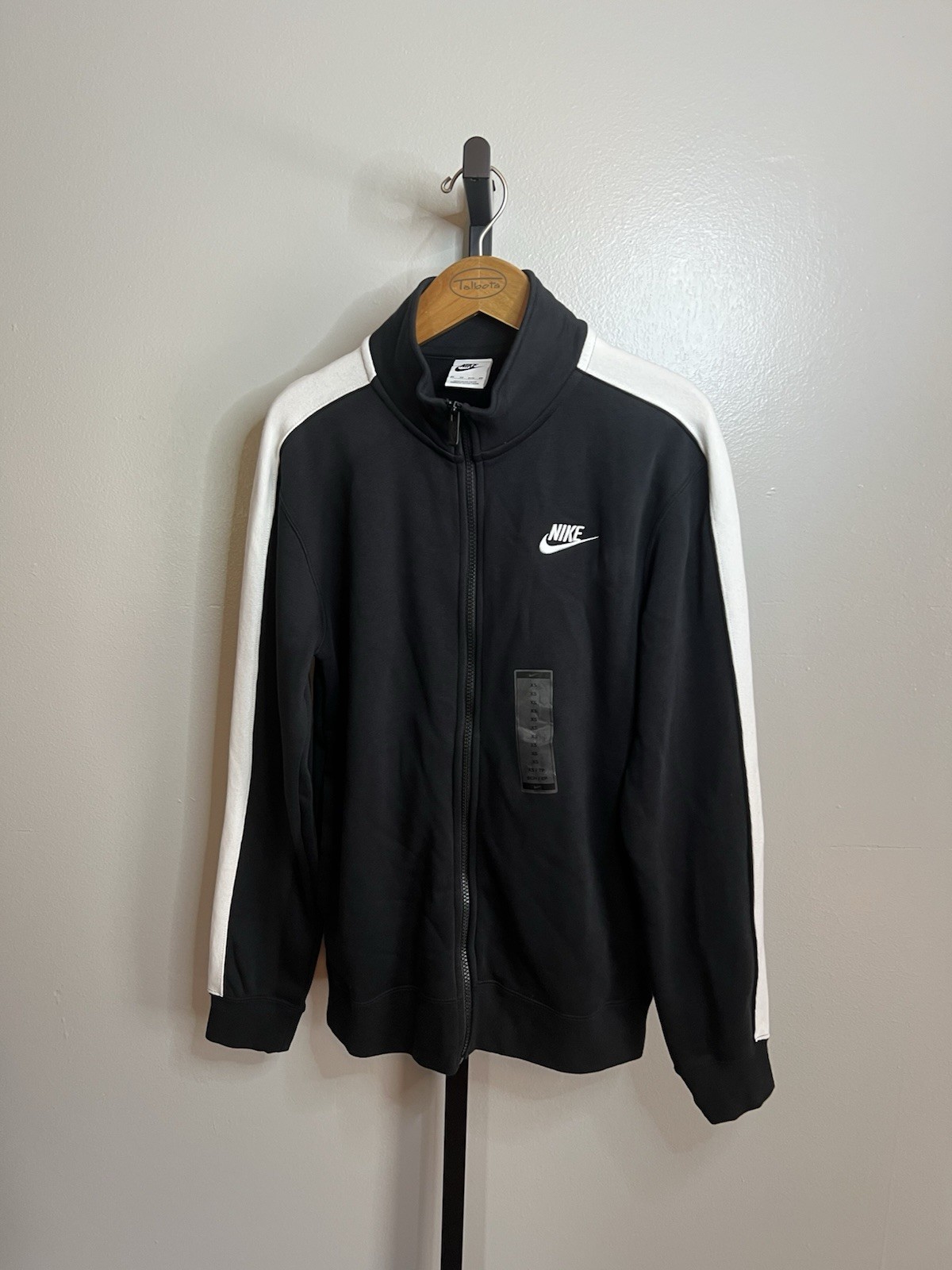SACAI X NIKE Nike Full Zip Track Jacket Uomo DD7010 010 Colore Nero Bianco Tg: X Small