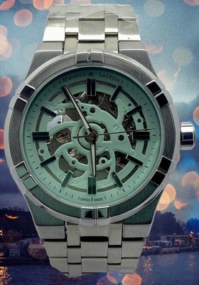 Luxury Look Maurice Lacroix Skeleton style Dial Automatic Refurbished Wristwatch