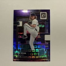 2022 Panini Donruss Optic Pandora Purple #54 Joe Ryan Rated Rookie /99 Twins