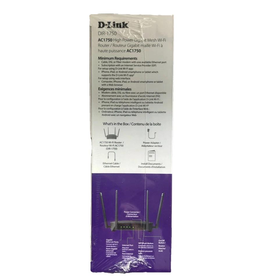 AC1750 High Power Gigabit Mesh Wi-Fi Router - DIR-1750 - Image 4 of 4